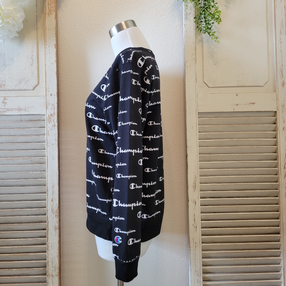 Champion Solid Script Campus French Terry Sweatsh… - image 5